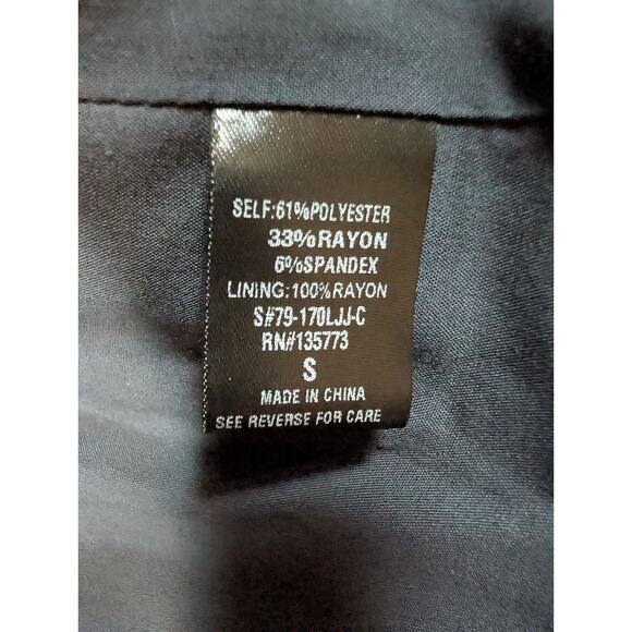 Vici Gray Plaid Mid Length Blazer Jacket One Button Two Pocket Women's S Office - Picture 3 of 8